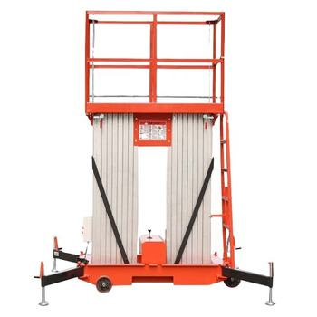 8 m 10 m Double Column Aluminum Alloy Hydraulic Electric Lift Mobile High-altitude Working Platform