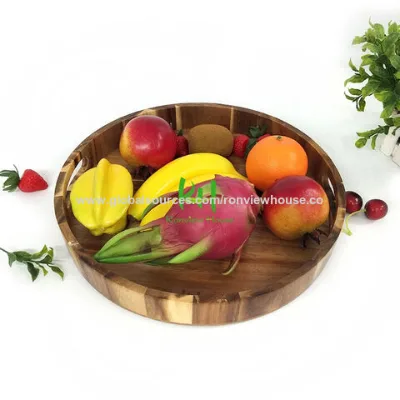 Factory price wooden fruit trays Bamboo trays Bamboo serving trays tea plate wooden trays print trays