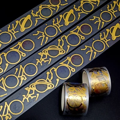 Custom Washi Pet Tape Manufacturer Vintage Style With Matte Coating Decorate Tape