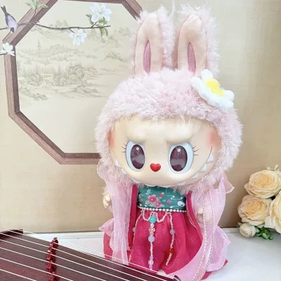 38cm Labubu Plush Doll Clothes Replacement Labubu Doll Clothes MOKOKO Sweetheart Ancient Style Han Clothing