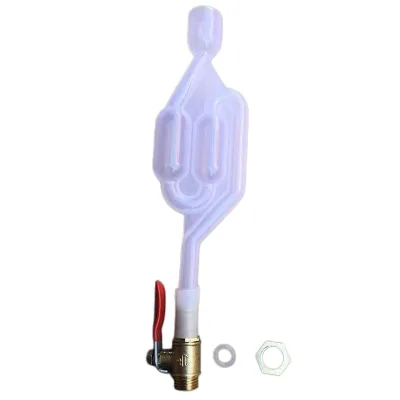 Homemade Wine Ventilation Airlock Fermentation Lock S-shaped Plastic One-way Exhaust Water Seal Valve for Home Brew Beer Making