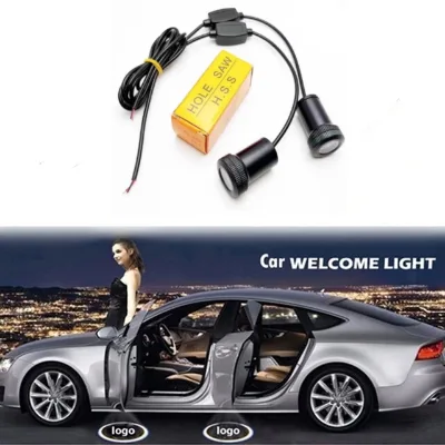 LED Car Projector Door Light with Ghost Shadow Courtesy Decoration Lamp and Logo Night Light Bar Other Accessories Kits