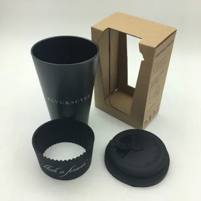 Black Color Melamine Material Coffee Mugs Pocket Coffee Cups