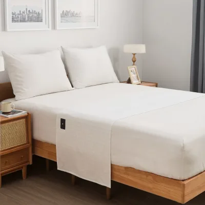 Quick-Release Snap Buttons Easy Installation Anti-Static Grounding Bed Sheet Breathable Flat Sheet