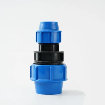 DaringFish Reduced-diameter Straight PE Quick-connect Quick-release Coupling Blue/Black for Orchards Irrigation