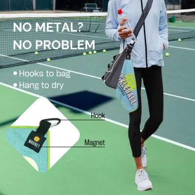 Magnetic Pickleball Towel with Clip Microfiber Sweat Towels for Men and Women Trend Accessories and Gifts for Pickleball Lovers