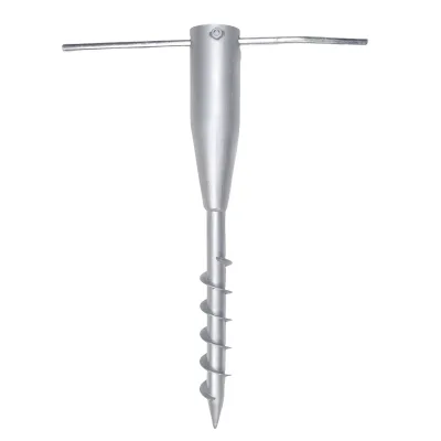 Heavy Duty Steel No Dig Beach Sand Ground Anchor Umbrella Sand Anchor for Umbrellas Poles