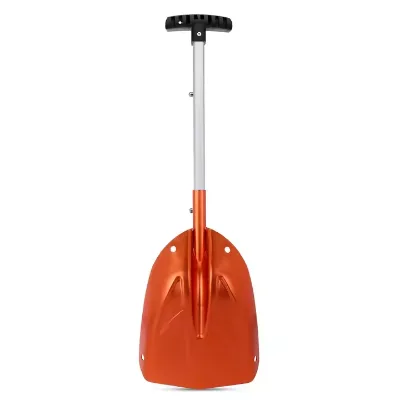 Factory Winter Commonly Used Orange Multi-functional Road Snow Shovel Aluminum Alloy Wide Retractable Non-slip Handle Shovel