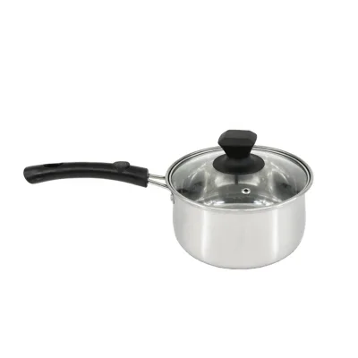 18cm Stainless Steel Single & Capsuled Bottom Milk Heating Cooking Pot
