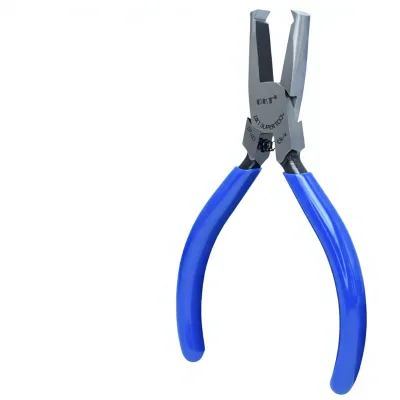 Precision 5-inch CRV Industrial-grade Electronic Flat-nose Top-cutting Pliers with Plastic Handle DKT-DT-215