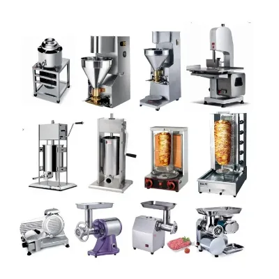 Food Meat Processing Machinery Sausage Meatball Shawarma Cut Grinder & Slicers Industrial Equipment Meat Product Making Machines