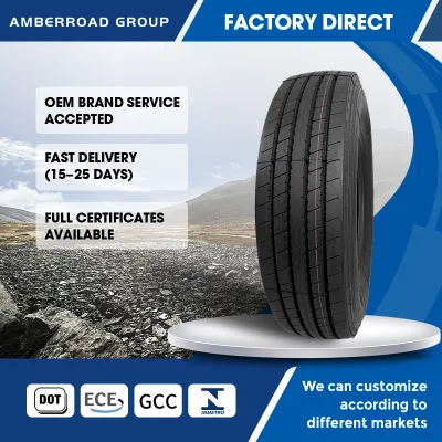 Premium Rib Pattern Radial Truck Tyre 12R22.5 11R22.5 295/80R22.5 315/80R22.5 All Position Steer Trailer Radial Tire