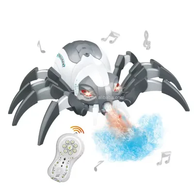 2.4G RC Spray Spider Electronic Multifunctional Intelligent Insect Robot Araneid Crawling Animal Toys With Light Music