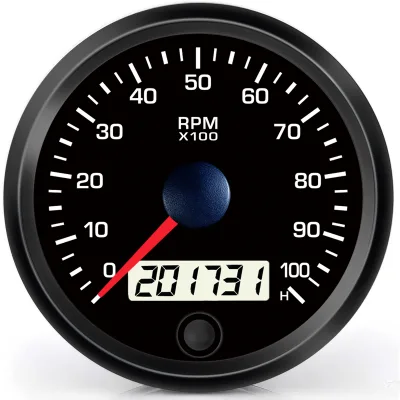 100mm 1000RPM Tachometer with Alarm and peak