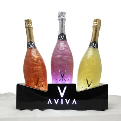 Custom Wine Light Stand Vip Display Rack Acrylic Bottle Service Glorifier Nightclub LED Sparkling Racks