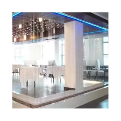 Decorative Indoor Customized Falling Rian Curtain Water Music Fountains Indoor Room Divider Fountains
