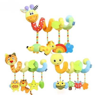 Smiling Little Animal Series Baby Crib Colorful Plush Toy Let Your Child Like Nature Toys for Baby 3 to 6 Months