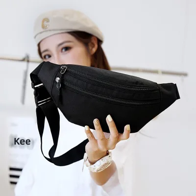 Oxford Cloth Casual Sports Waist/Crossbody Bag 2023 New Men's/Women's Korean-Style Waterproof Wear-Resistant Summer Street