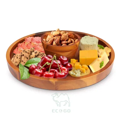 Healthy Bamboo Cheese Board Durable Household Cheese Tray Wood Cheese Board