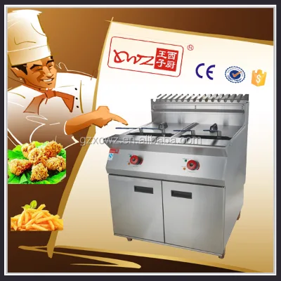 Commercial Electric Deep Fryer with 2 Tanks 4 Baskets for 26L Single Tank Capacity Commercial Use