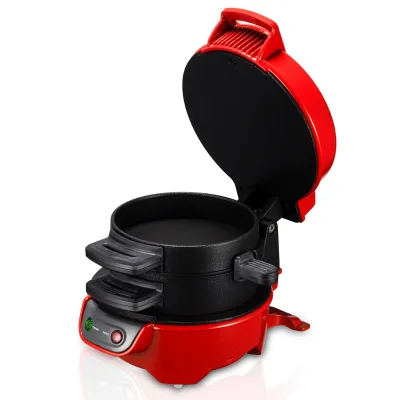 Sandwich Egg Patty 3-in-1 Made in China Burger Bacon Burger Hot Red Tiko Popular Models Omelette Electric Burger Sandwich Maker