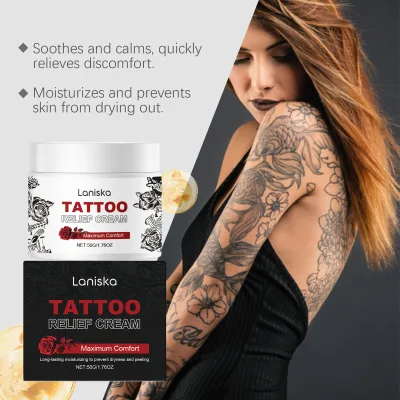 Tattoo Care Cream & Aftercare Balm-Skin Safe Gentle Repairing Vitamin Formula for Microblading Tattoos