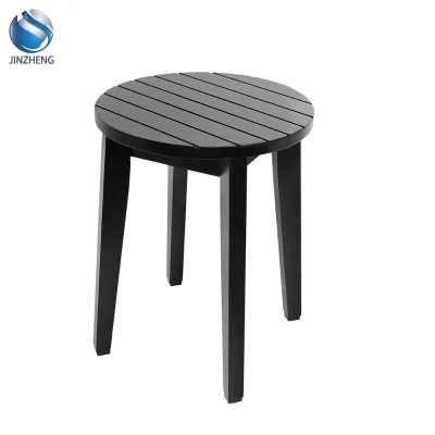 Lightweight Bamboo Wood Shower Stool Bench Waterproof for Elderly, Disabled, Small Spaces, Rv, Bathtub