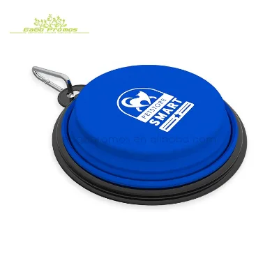 2024 Most Attractive Colorful Easy Folding Silicone Pet Bowl for Dog Pet Bowl Stand