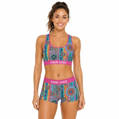 Custom OEM ODM Modern Simple Yoga Sport Set for Ladies, Polyester Nylon Fabric Choice Custom Whole Set Design