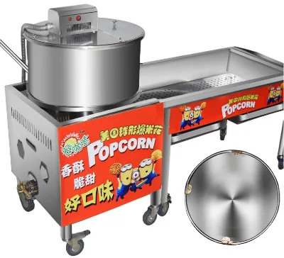 Stainless Steel Ball Shape Popcorn Machine Caramel Popcorn Making Maker Machine Kettle Corn Popcorn Machine