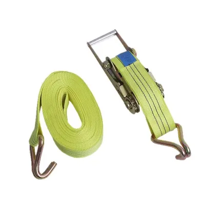 Factory Supply Ratchet Strap Multiple Sizes Polyester Webbing Cargo Lashing Belt for Freight Transport