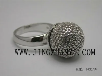 Hip Hop Silver Ring--OEM Only