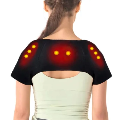 Heated Shoulder Brace Self Heating Relax Pad Tourmaline Shoulder Compression Sleeves, Ideal for Shoulder Braces Belt