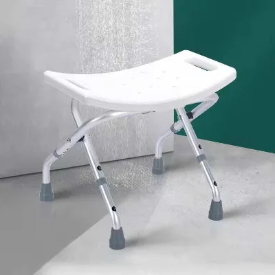Durable Aluminum Construction Foldable Shower Stool for Elderly People Rehabilitation Products