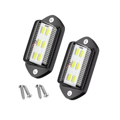 12-24VCar 6LED License Plate Light License Plate Lamp Concierge Lights Dome Lamps Under Hood Light Side Lamps for SUV Motorcycle