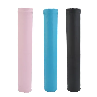 Cross-border Zhejiang Solid PU Leather-wrapped Yoga Roller Foam Roller Muscle Relaxation Fitness Massage Tool Beginners