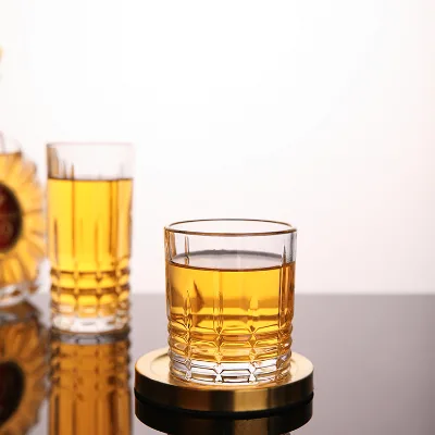 Printed LOGO Glasses High Quality Whiskey Brandy Alcohol Liquor Vodka Rum Gin Tequila 500ml Big Beer Mug Glass