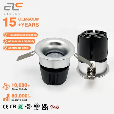 Anti-glare Design Spot Light for Mall Lighting Aluminum Material and CRI 90 Level with Bridgelux COB Spotlight Led