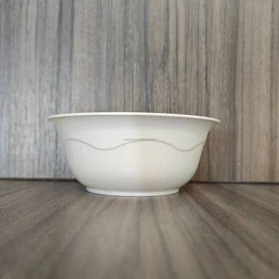 Eco PP Disposable Bowls for Desert 245ML Microwave Safe Dishwasher Friendly White Commercial Use Disposable Instant Noodles Bowl