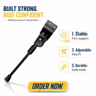 Bulk Factory Supply GuangZuan Black Fixed Bike Stand 3 Hole Non-Adjustable Cast Iron Bicycle Accessories for 26" MTB Road Bikes