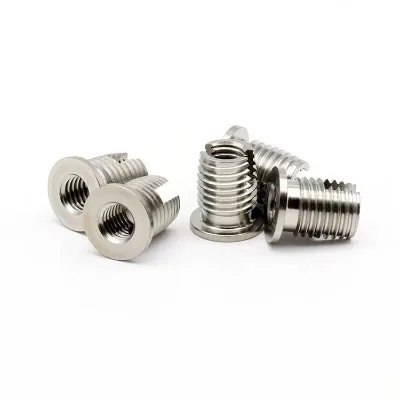 302H Flanged Self-Tapping Thread Insert, Internal & External Thread Threaded Coil Sleeve