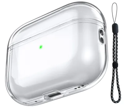 Transparent Earphone Case Shockproof TPU Protective Cover Antiscratch OEM Wholesale for Airpods 2 Pro
