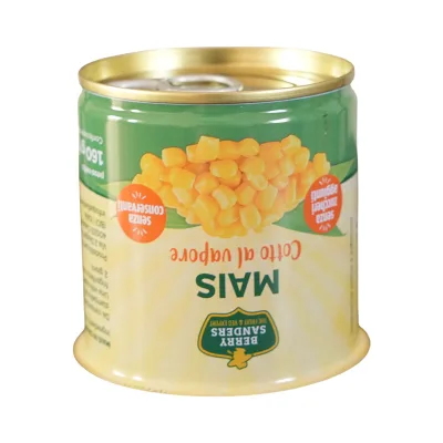 Easy Open Tinplate Tin Cans Round Metal Canister for Fruit Tomato Paste Baked Beans
