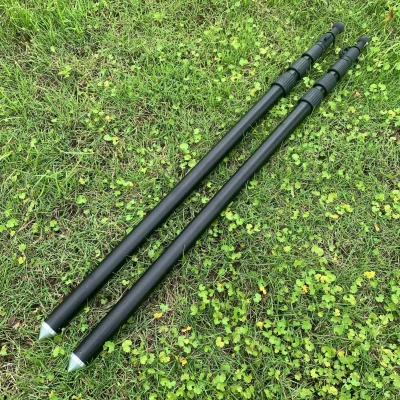 Aluminum Alloy Anodized Lightweight Durable 230CM Portable Camping Tent Pole with Rubber Grip