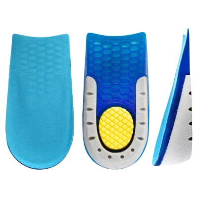 Gel Height Increase Insoles Shock Absorption Heel Cushion Pads Height Lift Shoes Inserts for Men Women