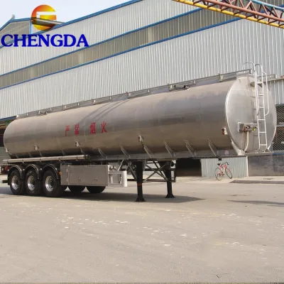New 3 Axles 42Cbm 50000 Liters Aluminum Oil Fuel Tanker Semi Trailer