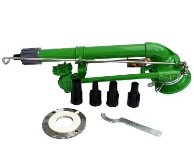 Industrial and Mining Areas Twin Turbine Water Spray Gun With Dust Removal Nozzles for Farm Irrigation Sprinkler