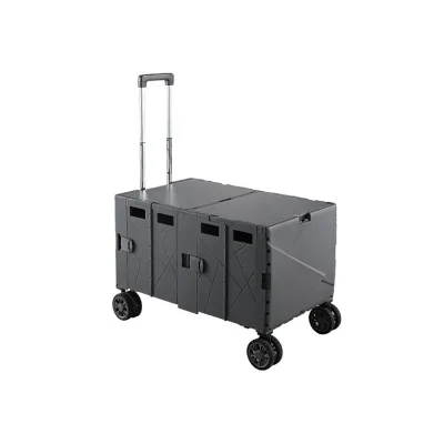 GARIDA Hot Selling Wooden Cover Multi-functional Universal Large Wheels Foldable Folding Camping Cart with Lid GCG-023