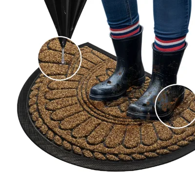 Factory Direct Custom Pattern Home Use Rug Door Mat Printing Thick PVC Material Anti Slip Welcome Entrance Doormat