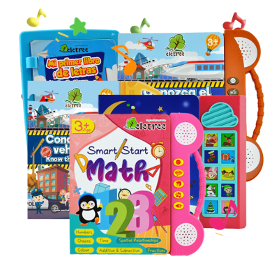 Push Button English Sound Book Audio Interactive Education Math Book in English